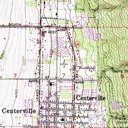 Topographic Map of Chandler, UT