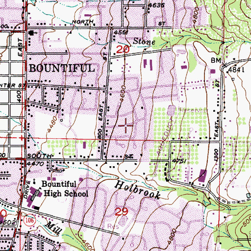 Topographic Map of Orchard Heights, UT