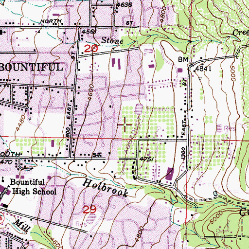 Topographic Map of Vistaview, UT