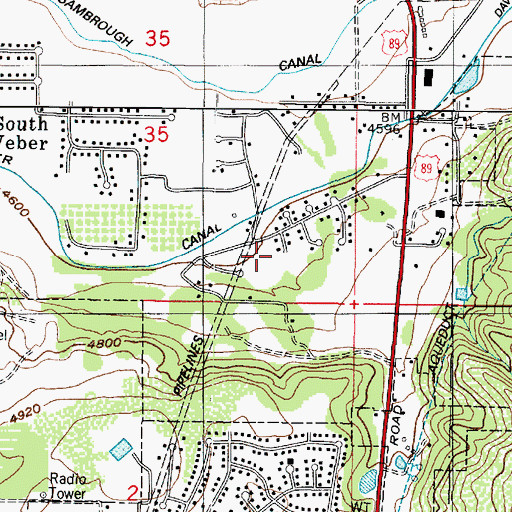Topographic Map of Deer Run Estates, UT
