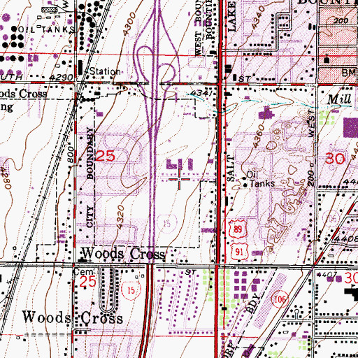 Topographic Map of J Hill Johnson, UT