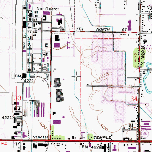 Topographic Map of Avondale, UT