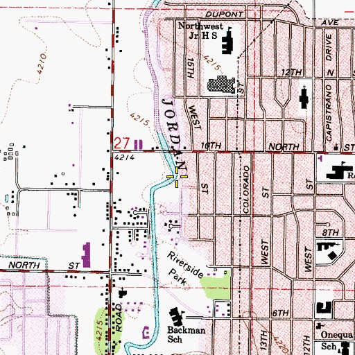 Topographic Map of Byers and Tolles Addition, UT