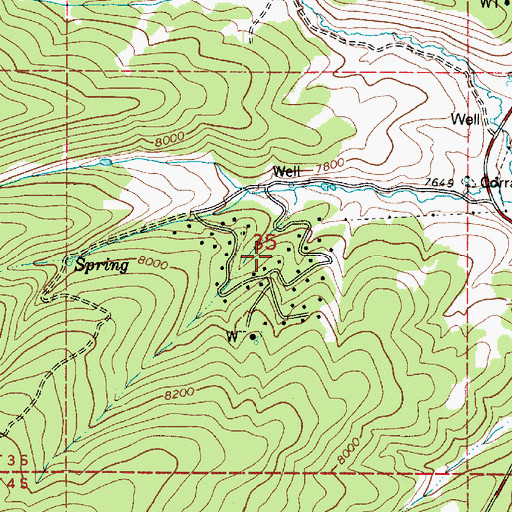 Topographic Map of Bryants Fork Campground (historical), UT