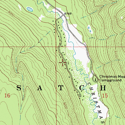 Topographic Map of Christmas Meadow Summer Home Area, UT