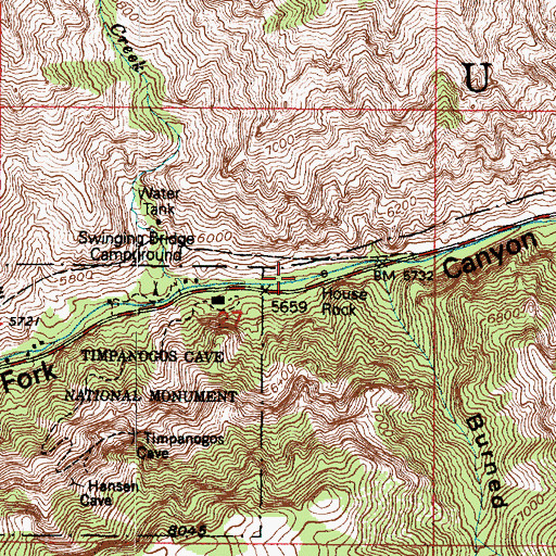 Topographic Map of House Rock Campground, UT