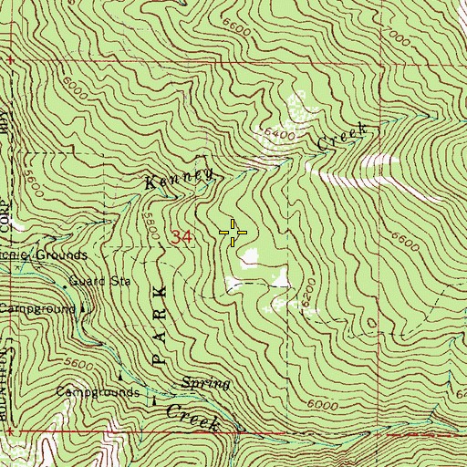 Topographic Map of North Spring, UT