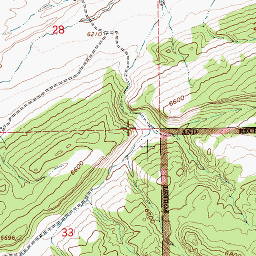 Topographic Map of The Reaves, UT