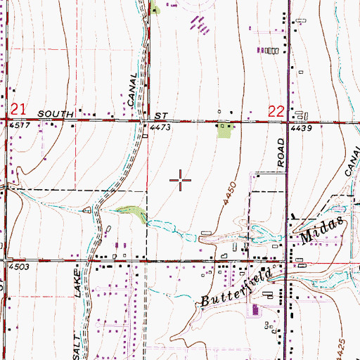 Topographic Map of Bonanza Acres Number 3, UT