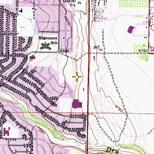 Topographic Map of Sage Crest Subdivision Number 5, UT
