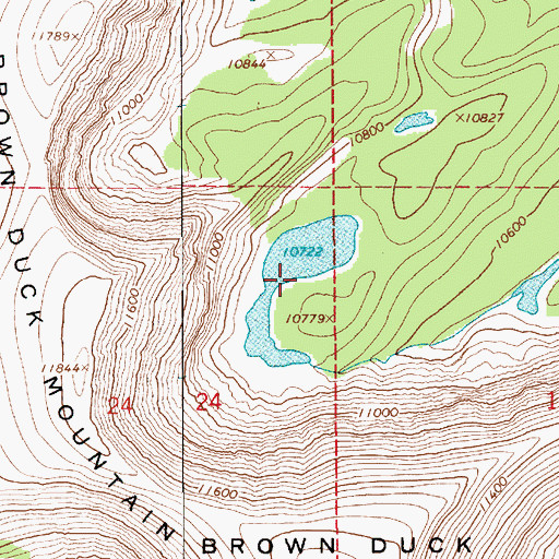 Topographic Map of Horseshoe Lake, UT
