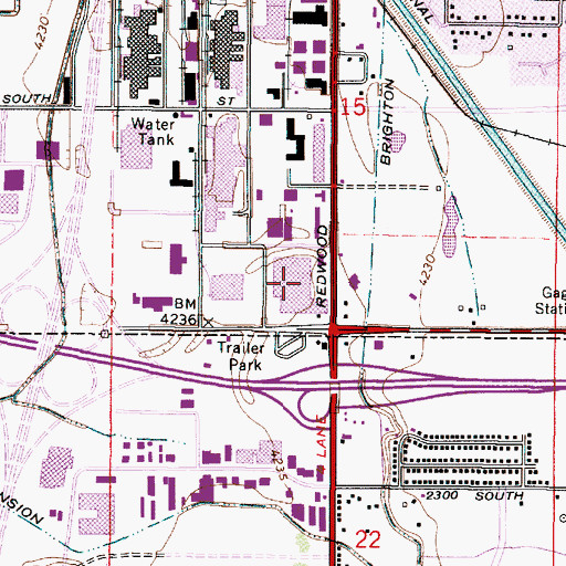 Topographic Map of Salt Lake City Post Office, UT