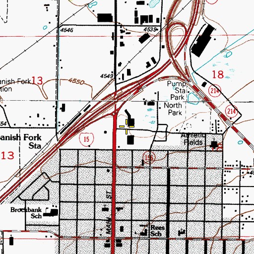 Topographic Map of Northgate Plaza, UT