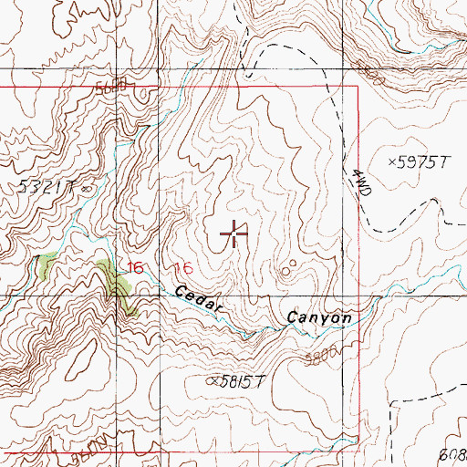 Topographic Map of The Squeeze, UT