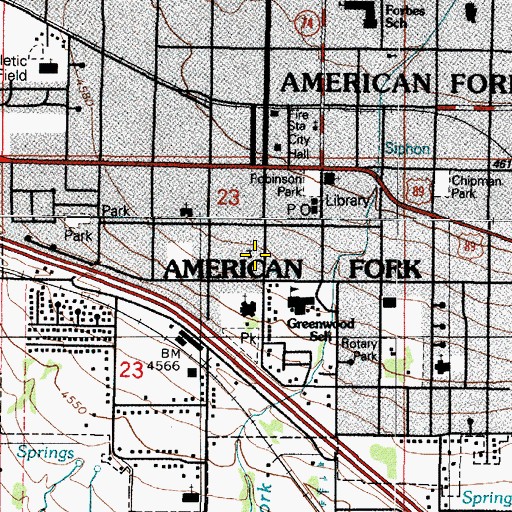 Topographic Map of Faith Independent Baptist Church, UT