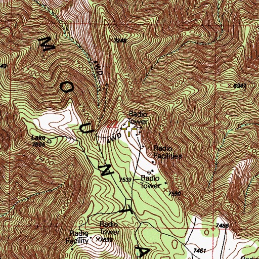 Topographic Map of KLRZ-FM (Provo), UT
