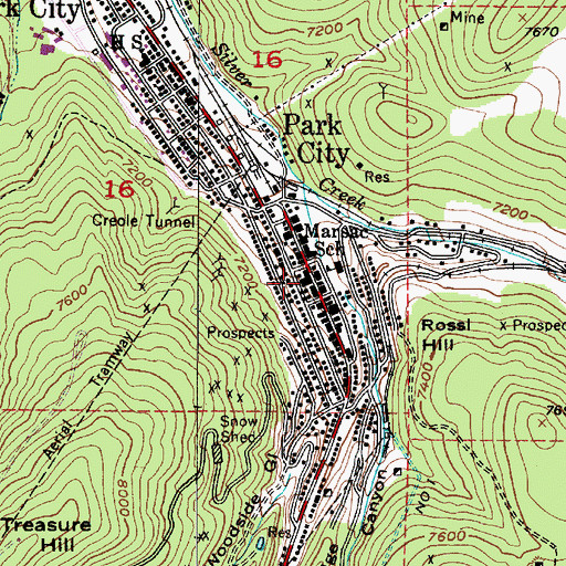 Topographic Map of KPCW-FM (Park City), UT