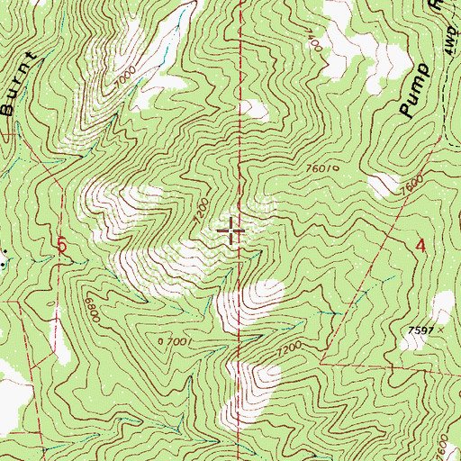 Topographic Map of Uinta National Forest, UT
