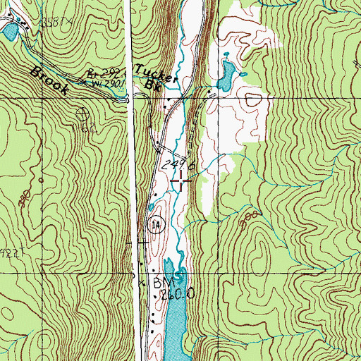 Topographic Map of Alder Brook, VT