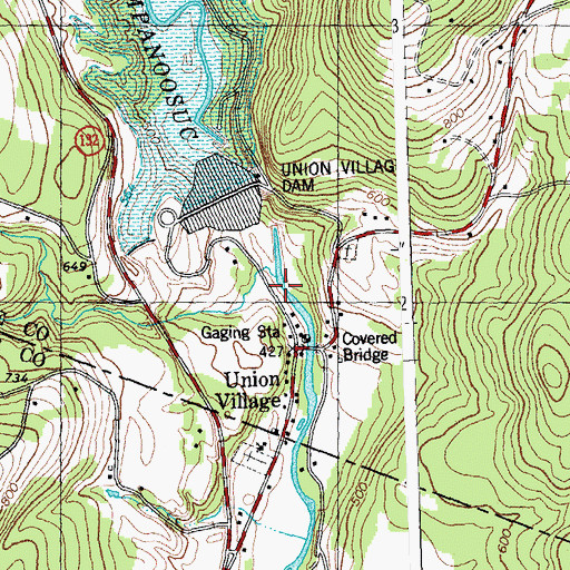 Topographic Map of Avery Brook, VT