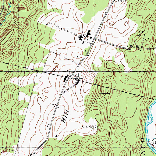 Topographic Map of Bemis Hill, VT