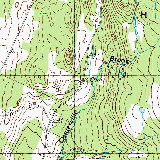 Topographic Map of Blake Cemetery, VT