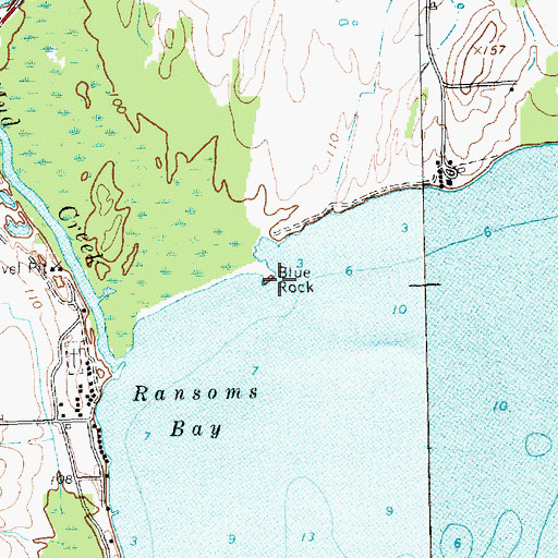 Topographic Map of Blue Rock, VT