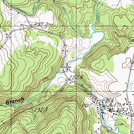 Topographic Map of Burgess Branch, VT