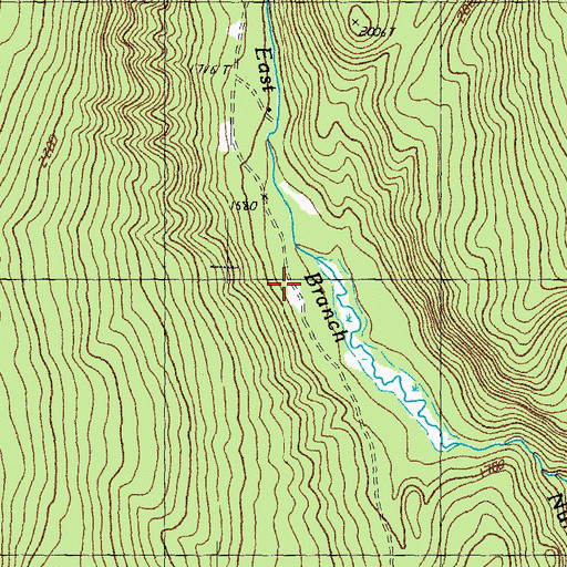 Topographic Map of Camp Number Nineteen, VT