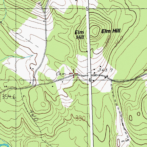 Topographic Map of Crandall Cemetery, VT
