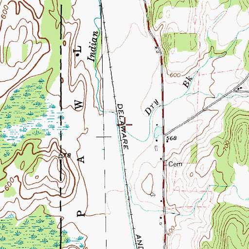 Topographic Map of Dry Brook, VT