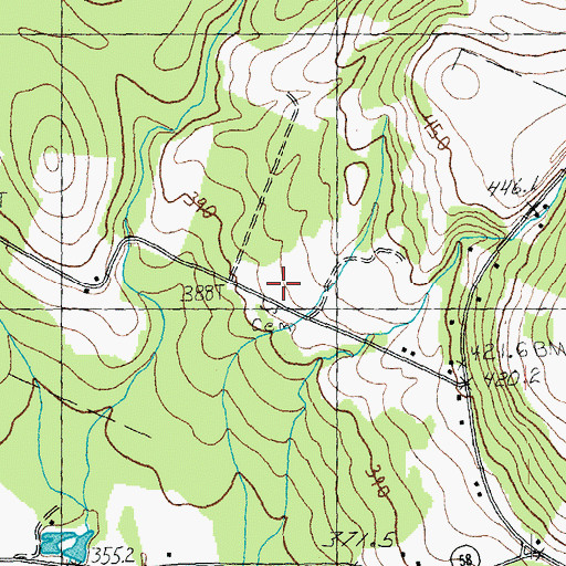 Topographic Map of East Cemetery, VT