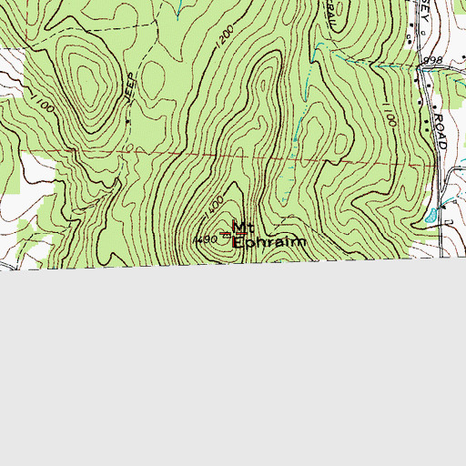 Topographic Map of Mount Ephraim, VT