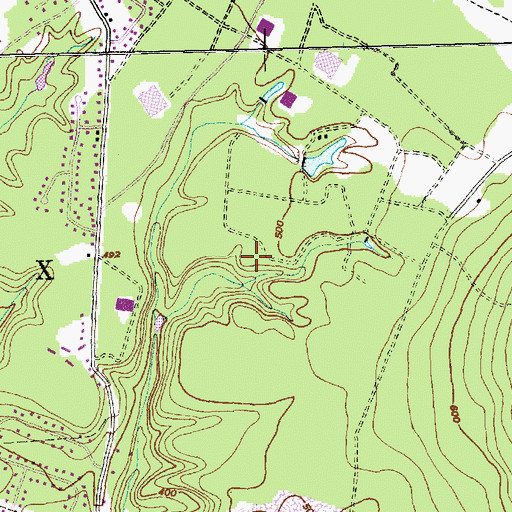 Topographic Map of Essex Junction Village Forest, VT