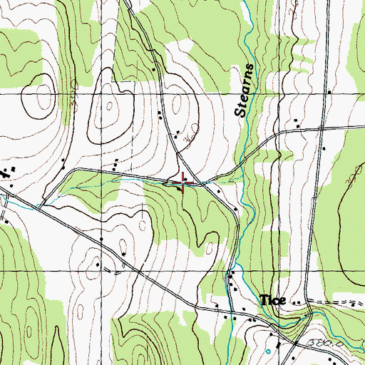 Topographic Map of Green School, VT