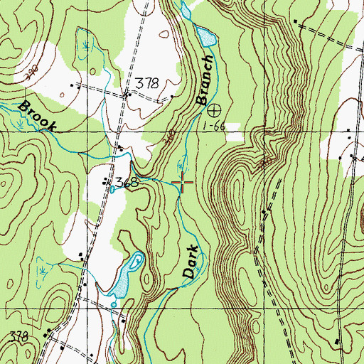 Topographic Map of Hutchins Brook, VT