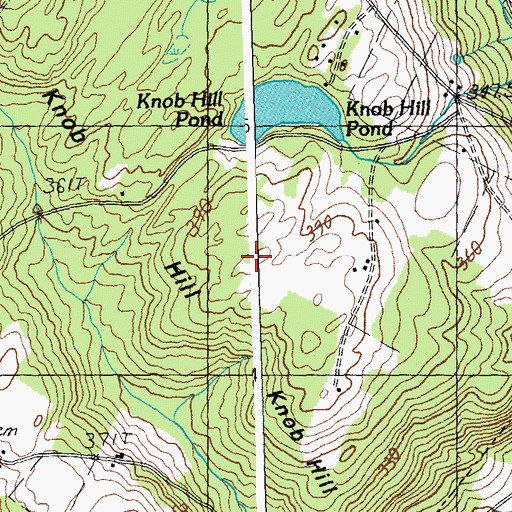 Topographic Map of Knob Hill, VT