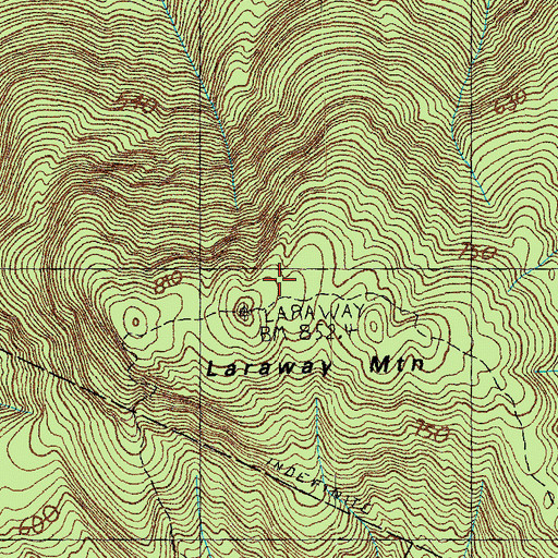 Topographic Map of Laraway Mountain, VT