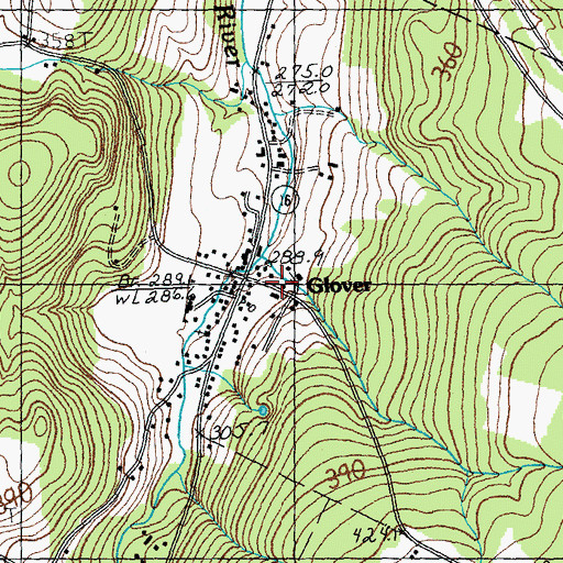 Topographic Map of Lone Tree Hill, VT