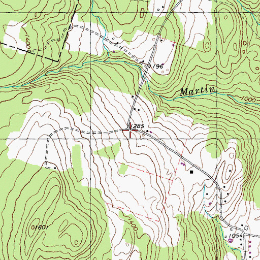 Topographic Map of Lynde School, VT