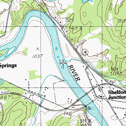 Topographic Map of McGowan Brook, VT
