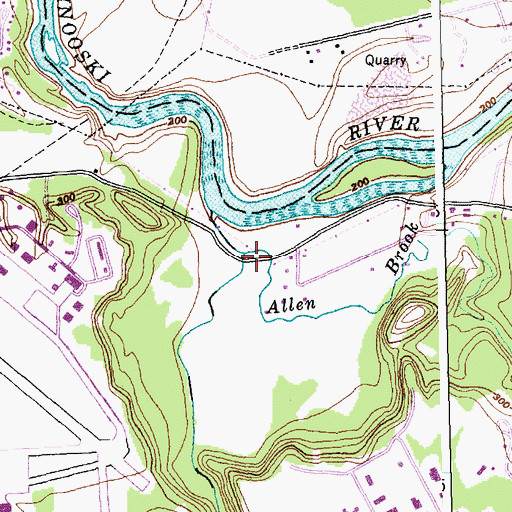 Topographic Map of Muddy Brook, VT