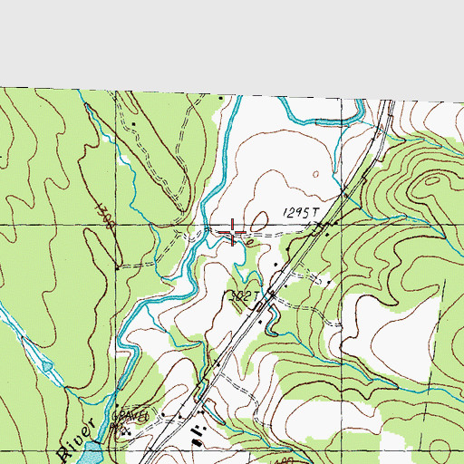 Topographic Map of Number Six Brook, VT