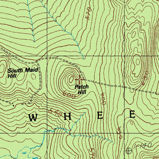 Topographic Map of Patch Hill, VT