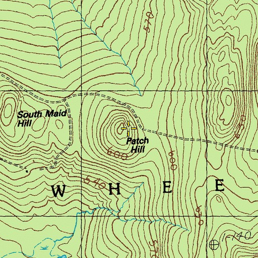 Topographic Map of Patch Hill, VT