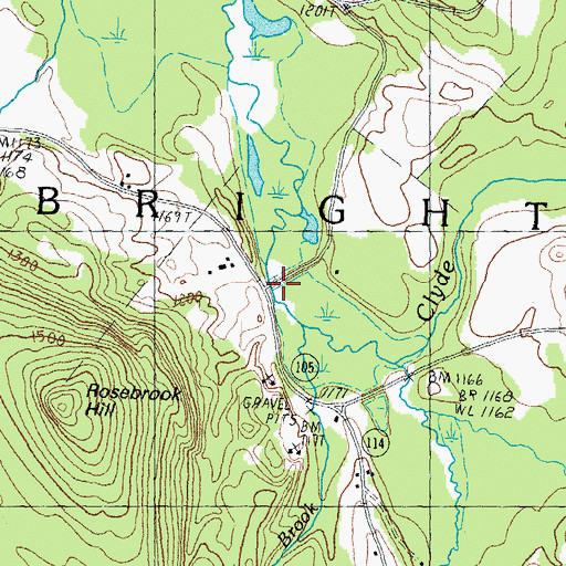 Topographic Map of Payne Brook, VT