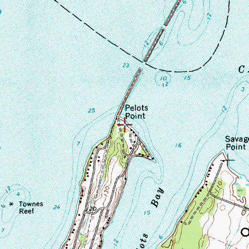 Topographic Map of Pelots Point, VT