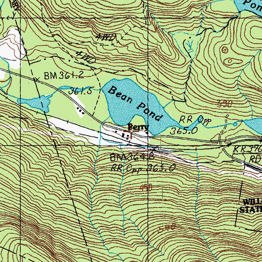 Topographic Map of Perry, VT