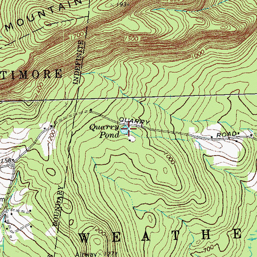 Topographic Map of Quarry Pond, VT