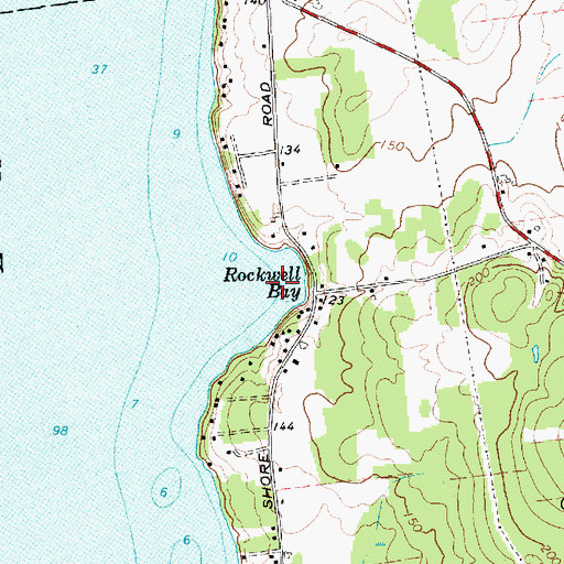 Topographic Map of Rockwell Bay, VT